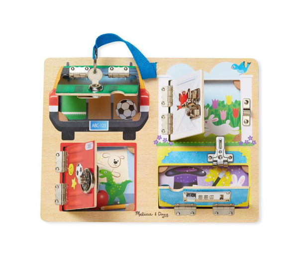 Melissa & Doug Tablica edukacyjna - Zamki i zabezpieczenia - 407236 - zdjęcie
